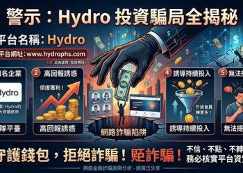 從期待到幻滅：揭露「Hydro」平台不讓你輕易出金的真實手段